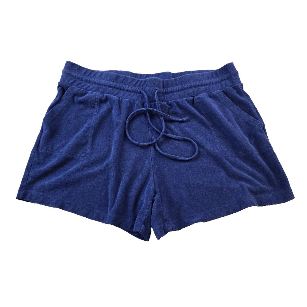 BELLE Beach  by Kim Gravel Women's Terry Cloth Shorts Elastic Waist‎ Pockets 1X